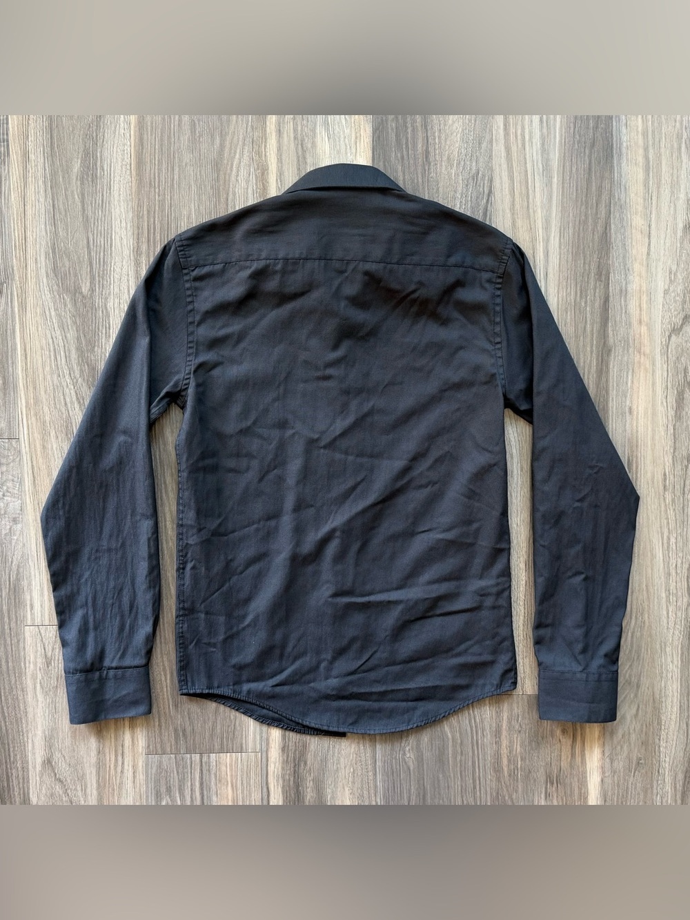 Ben Sherman Slim Fit Button-Down Long-Sleeve Shirt in Black Size S - Picture 3 of 5